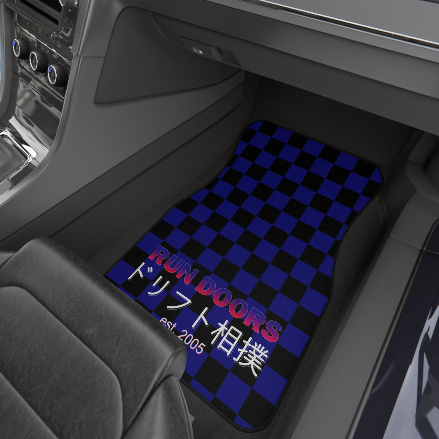 Floor Mats: RUN DOORS BLUE