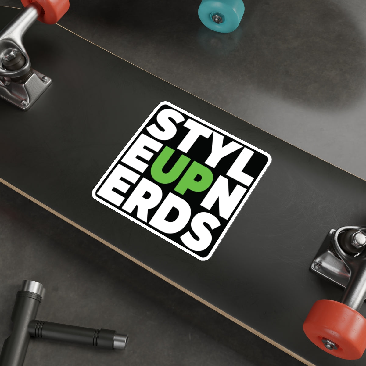 Decal: STYLE UP NERDS LIME