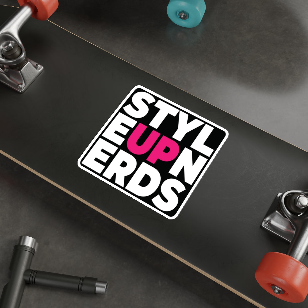 Decal: STYLE UP NERDS PINK