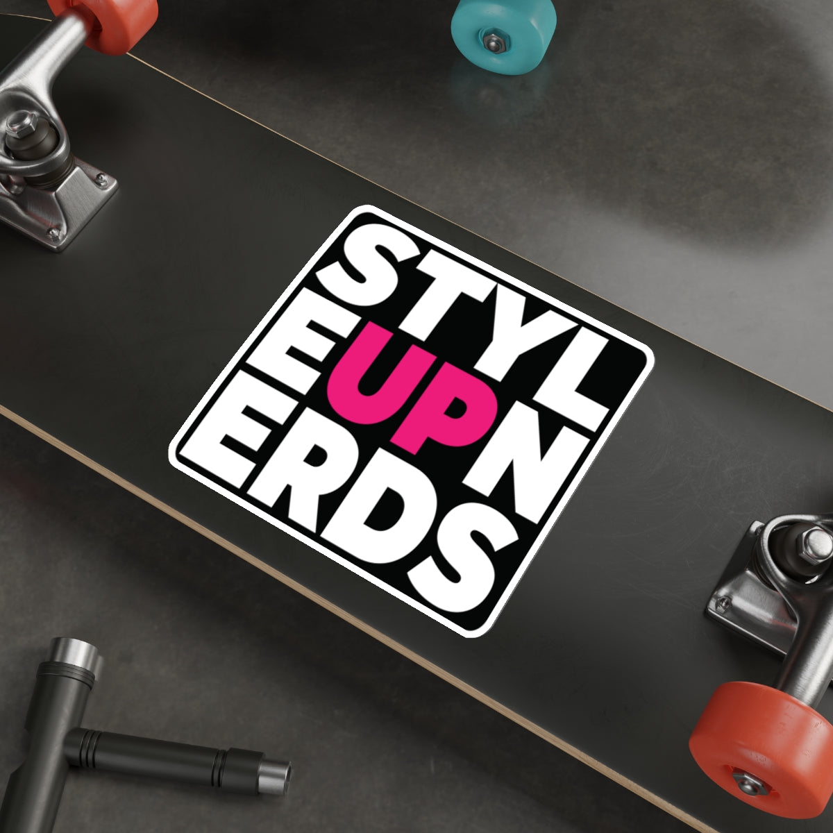 Decal: STYLE UP NERDS PINK