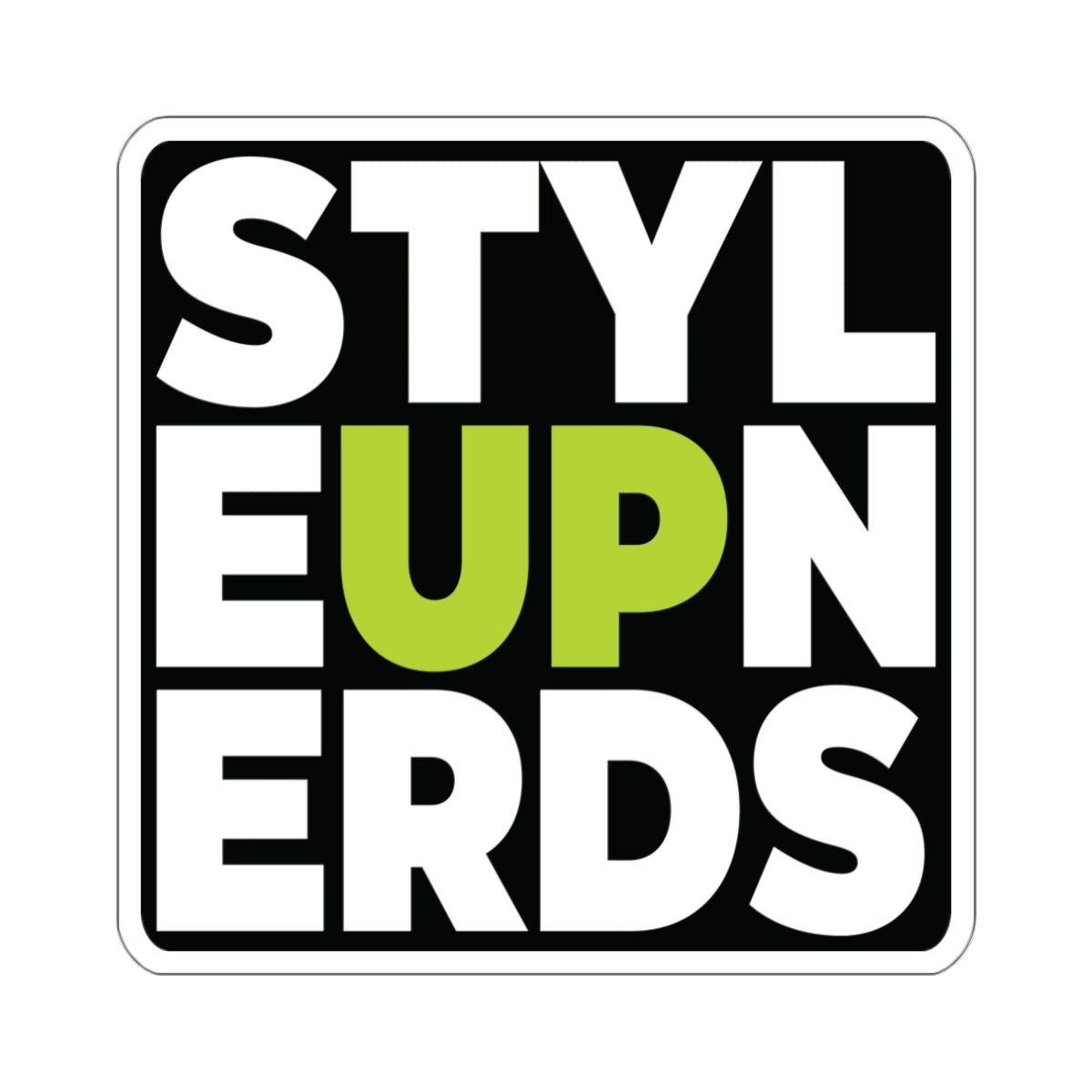 Decal: STYLE UP NERDS LEMON