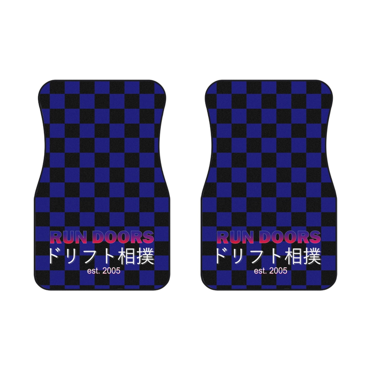 Floor Mats: RUN DOORS BLUE