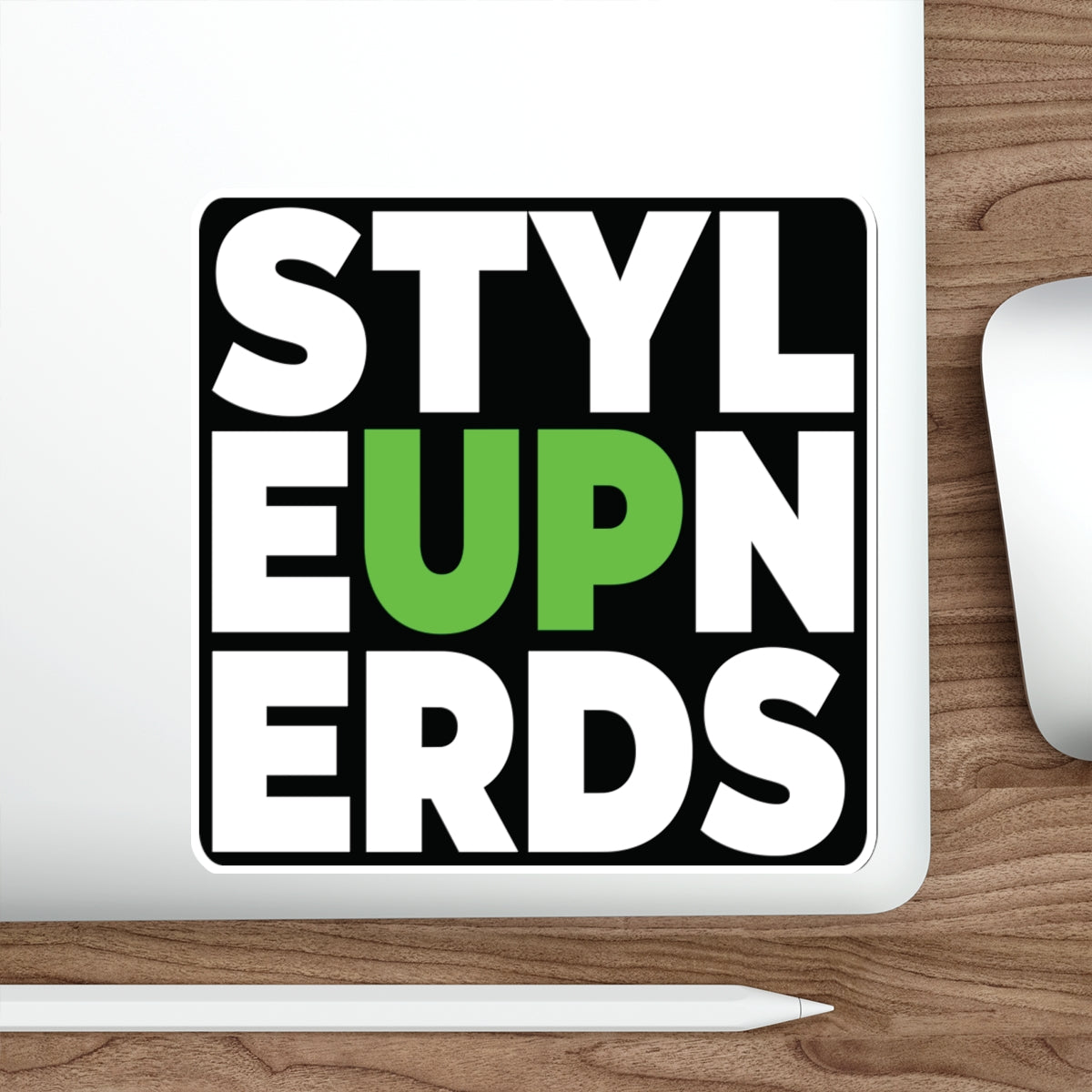 Decal: STYLE UP NERDS LIME