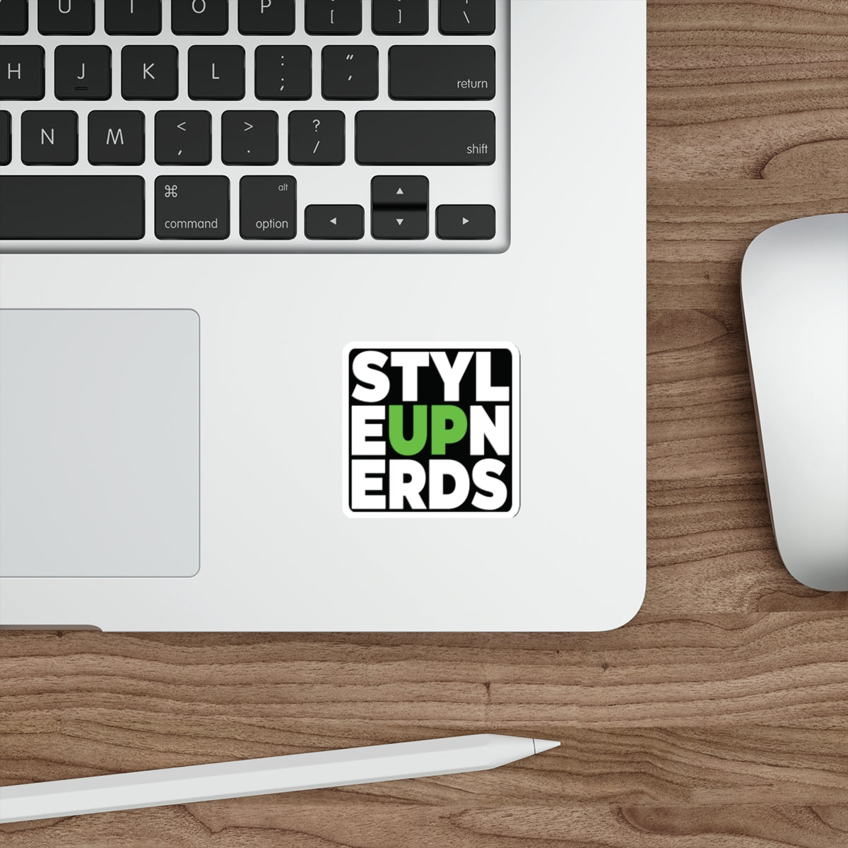 Decal: STYLE UP NERDS LIME