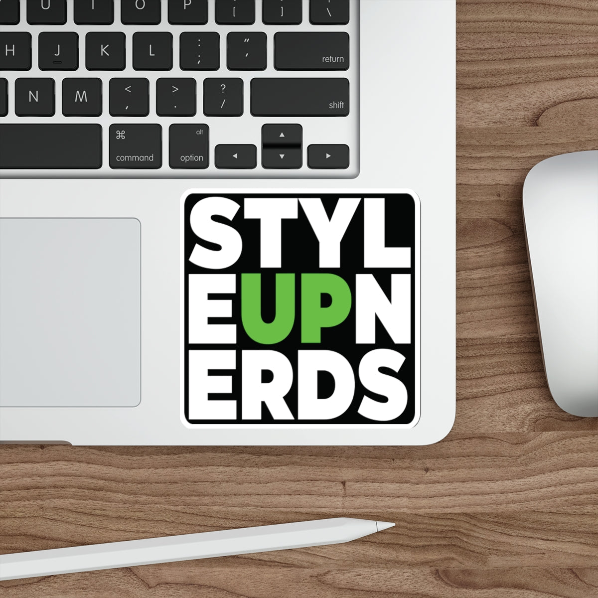 Decal: STYLE UP NERDS LIME