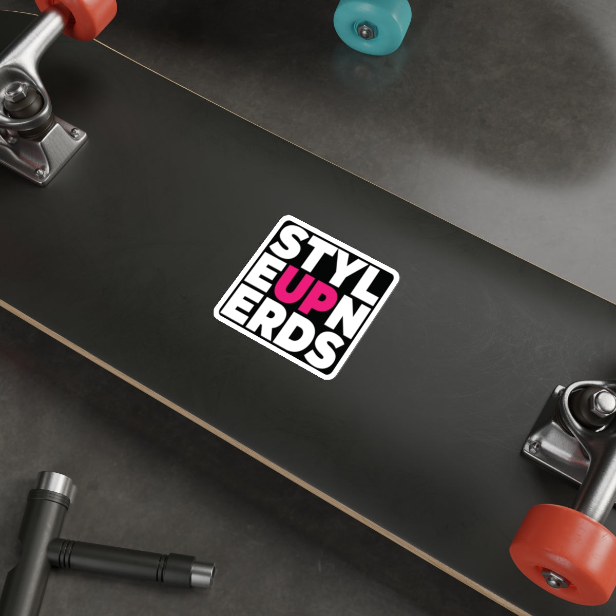 Decal: STYLE UP NERDS PINK