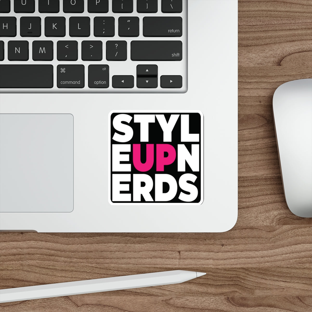 Decal: STYLE UP NERDS PINK