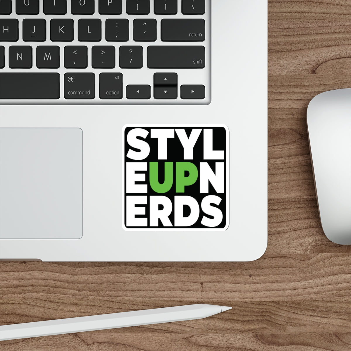 Decal: STYLE UP NERDS LIME