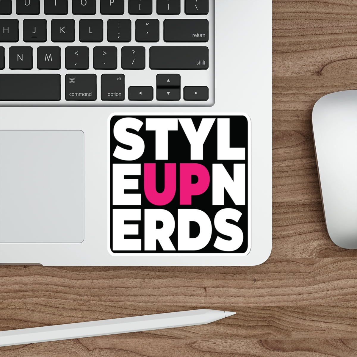 Decal: STYLE UP NERDS PINK