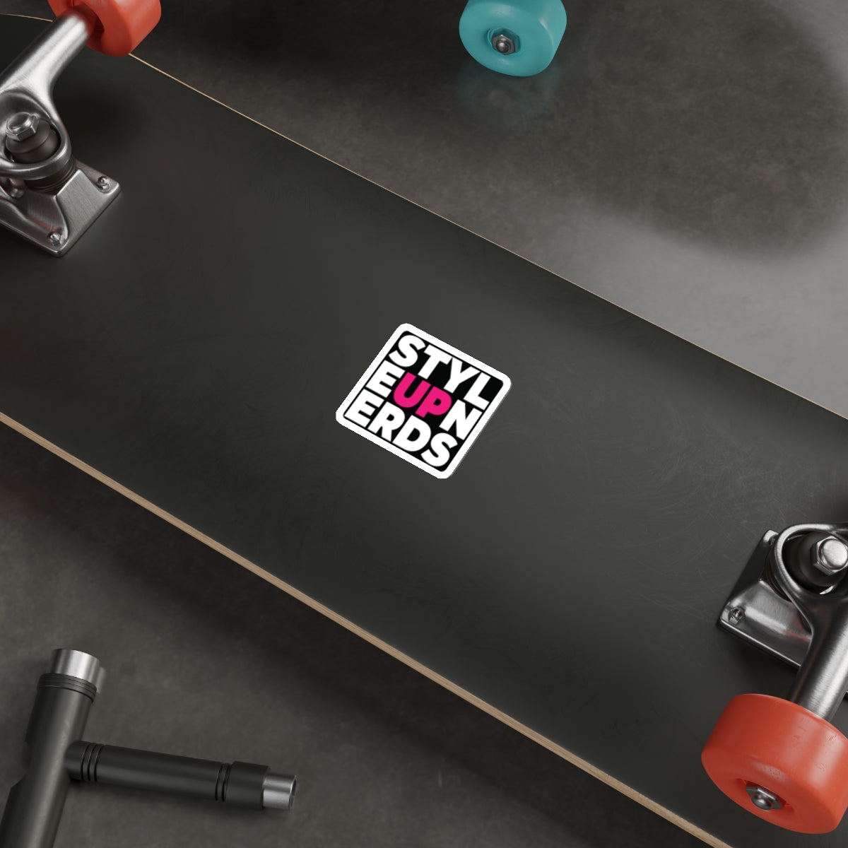 Decal: STYLE UP NERDS PINK