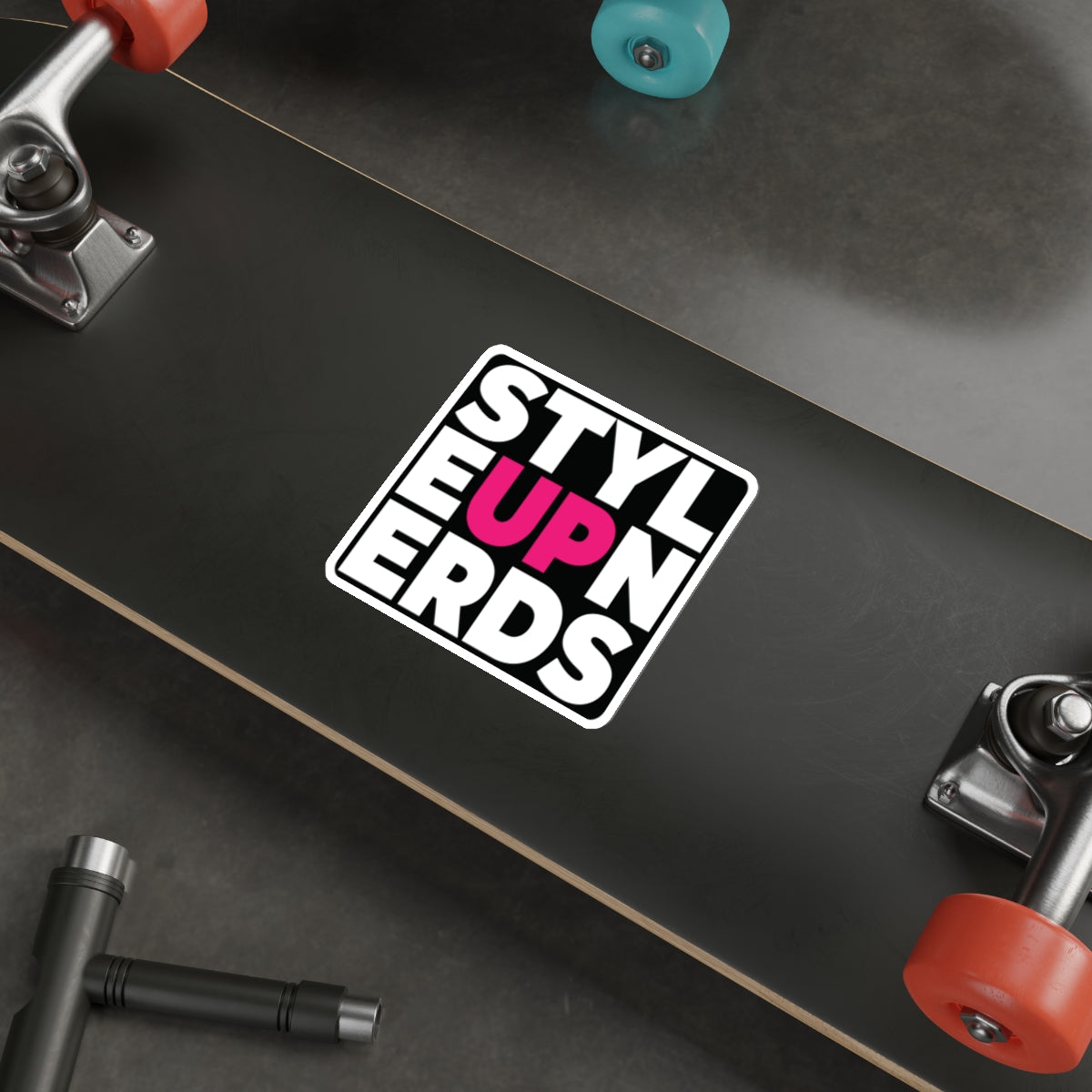 Decal: STYLE UP NERDS PINK