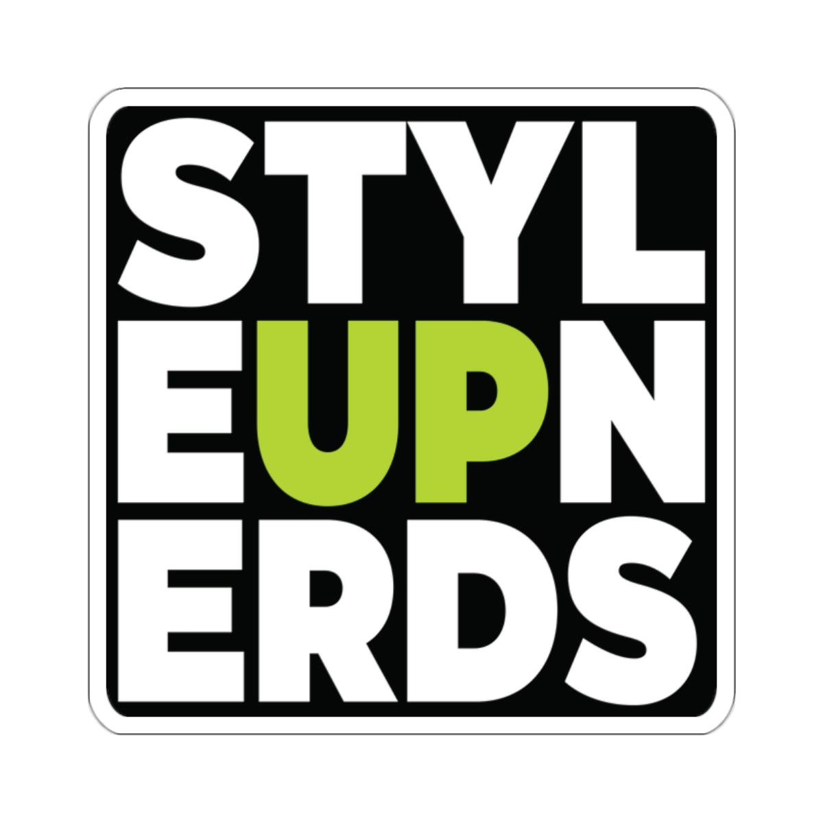 Decal: STYLE UP NERDS LEMON