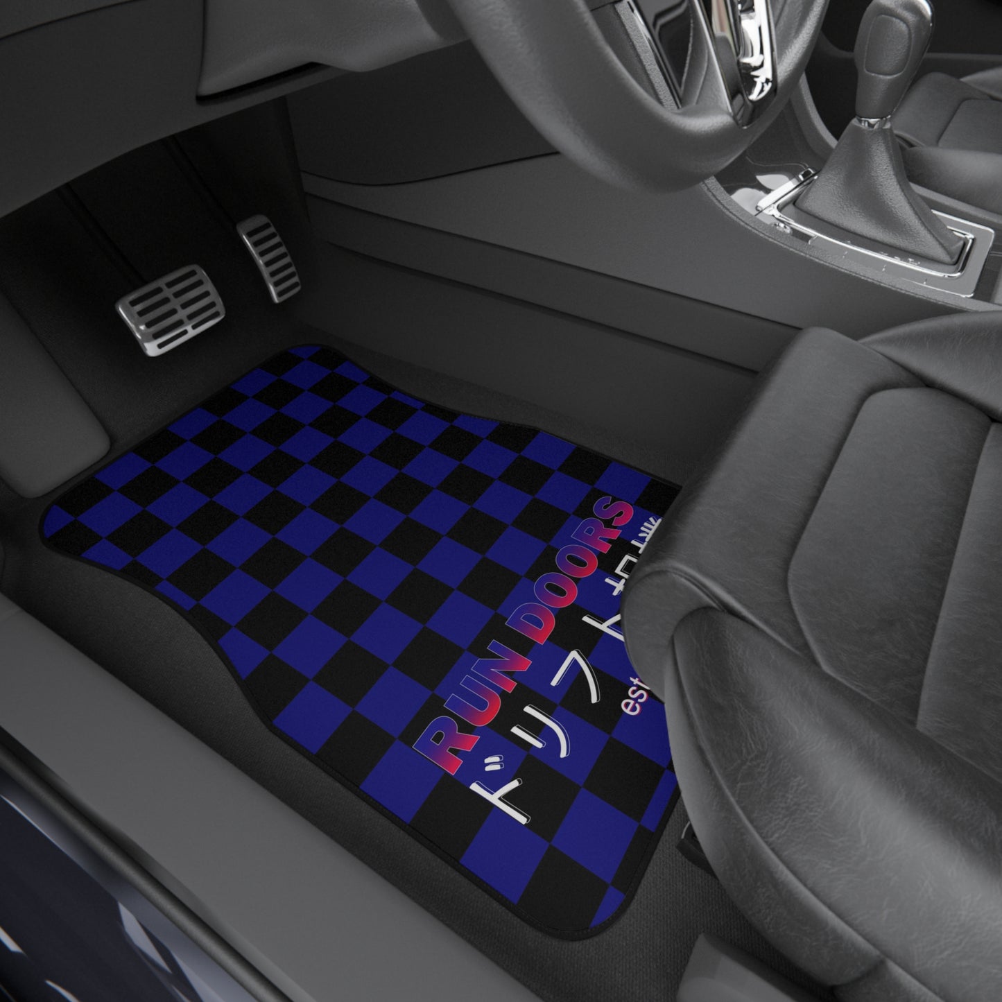 Floor Mats: RUN DOORS BLUE