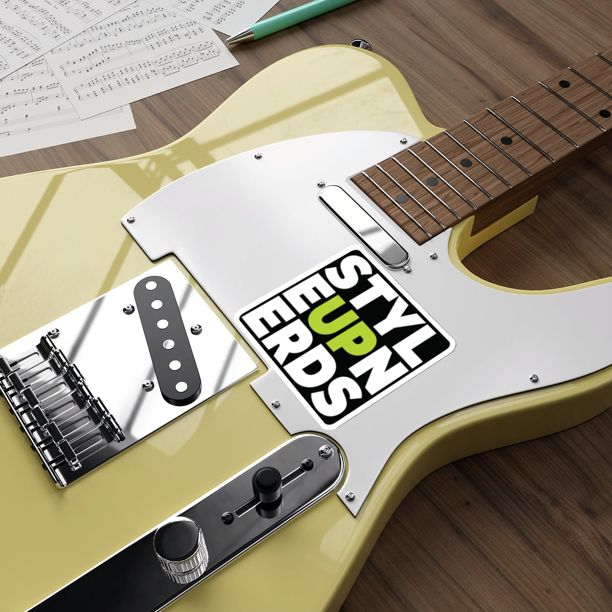 Decal: STYLE UP NERDS LEMON