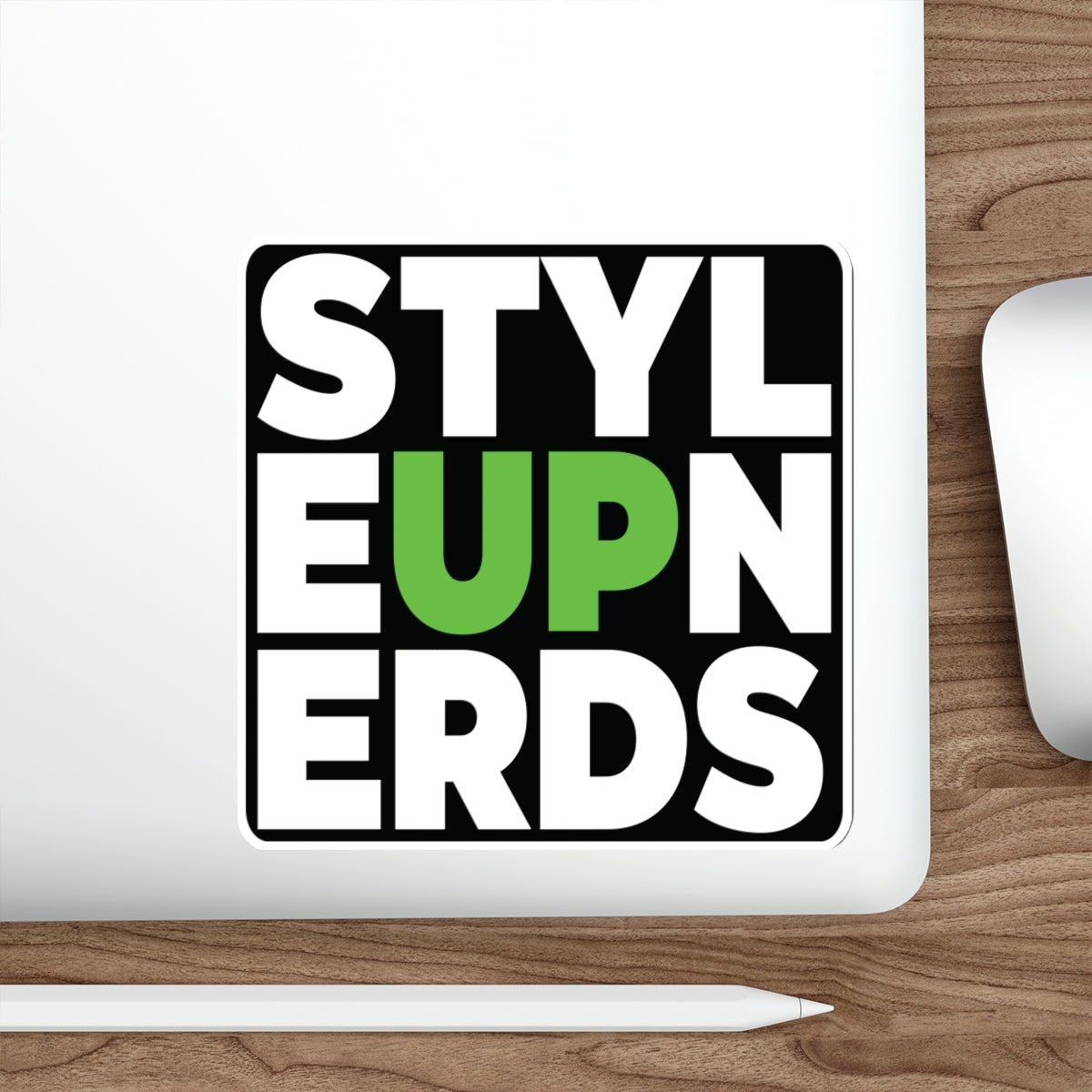 Decal: STYLE UP NERDS LIME